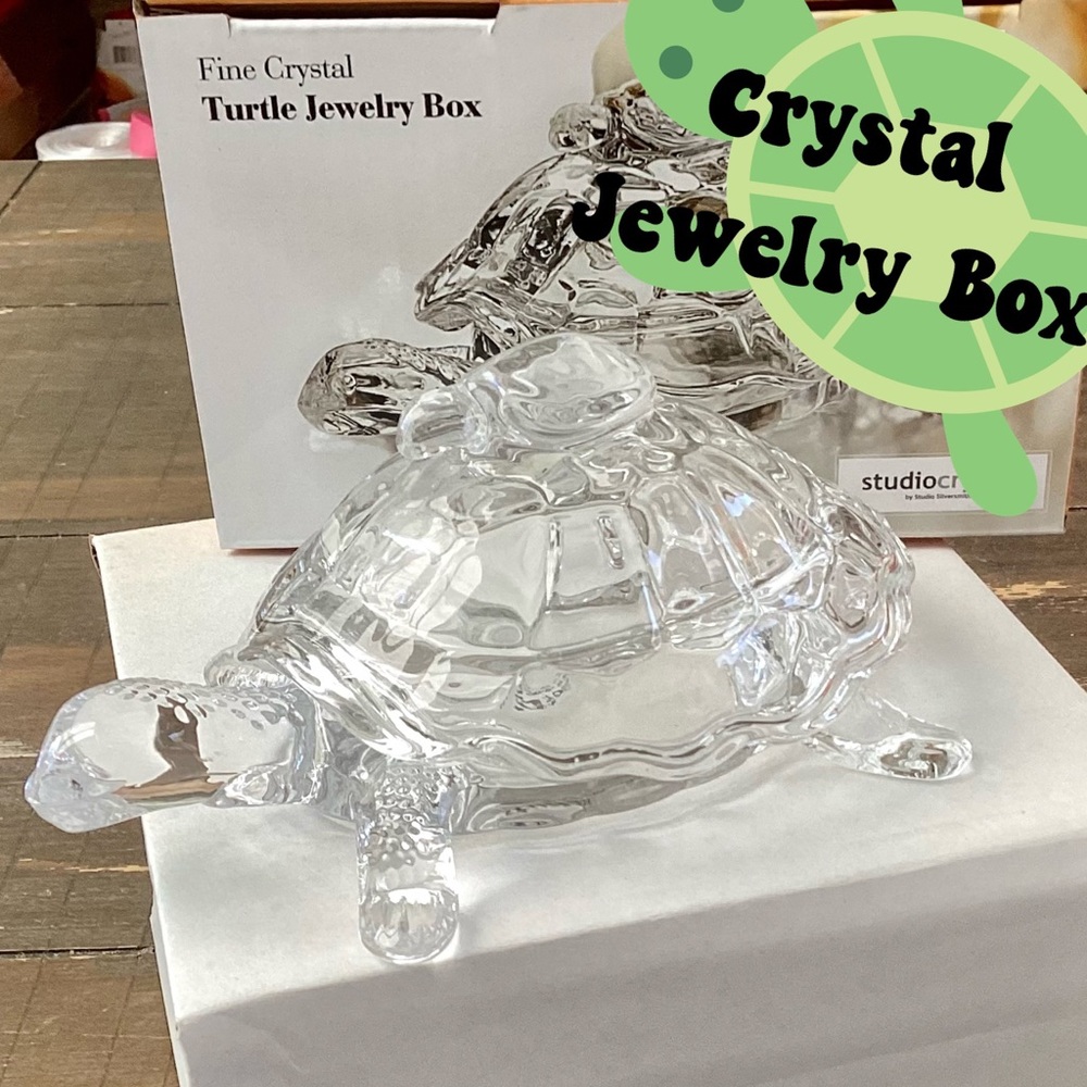 🐢CRYSTAL TURTLE Dish/JEWELRY BOX